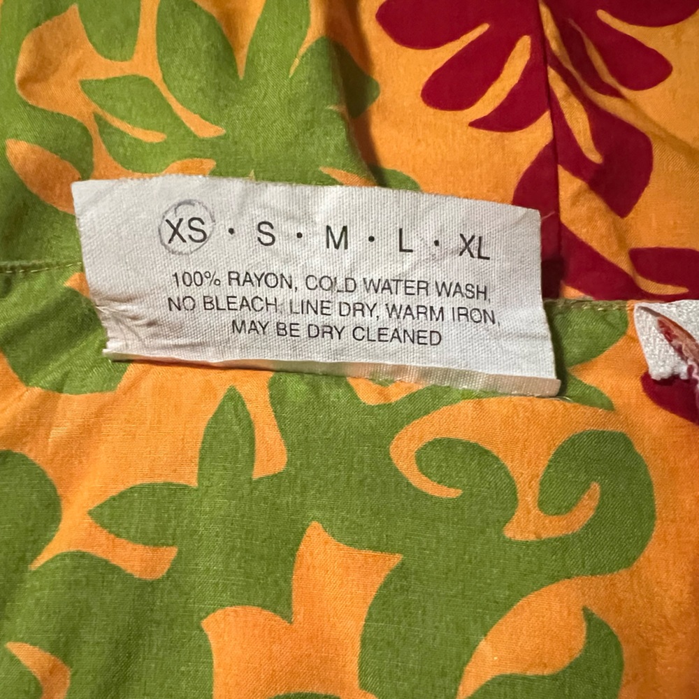 Manuhealii Red and Green Spaghetti Strap Sundress - Picture 7 of 7